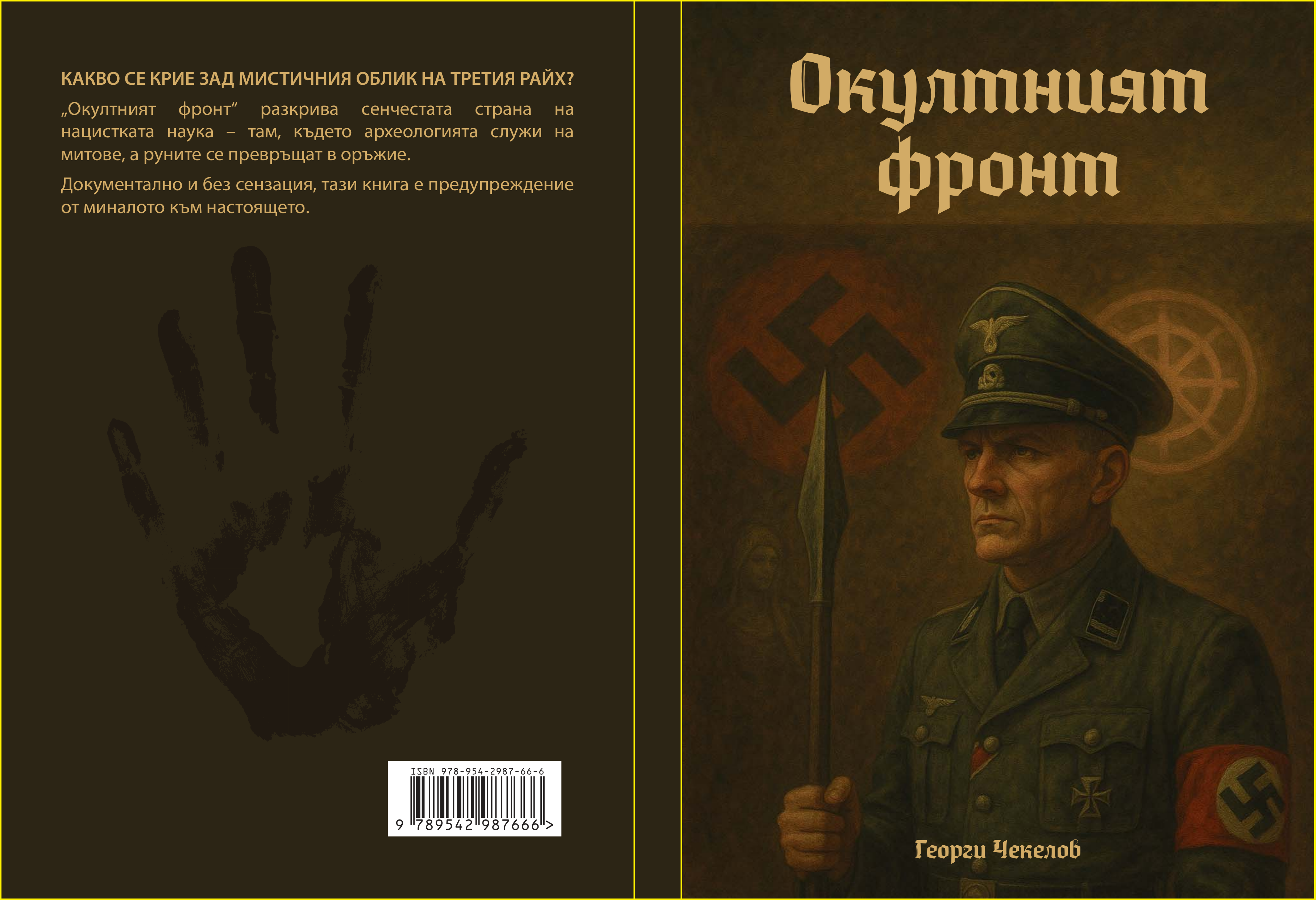 Корица на книгата "Окултният фронт" от Георги Чекелов