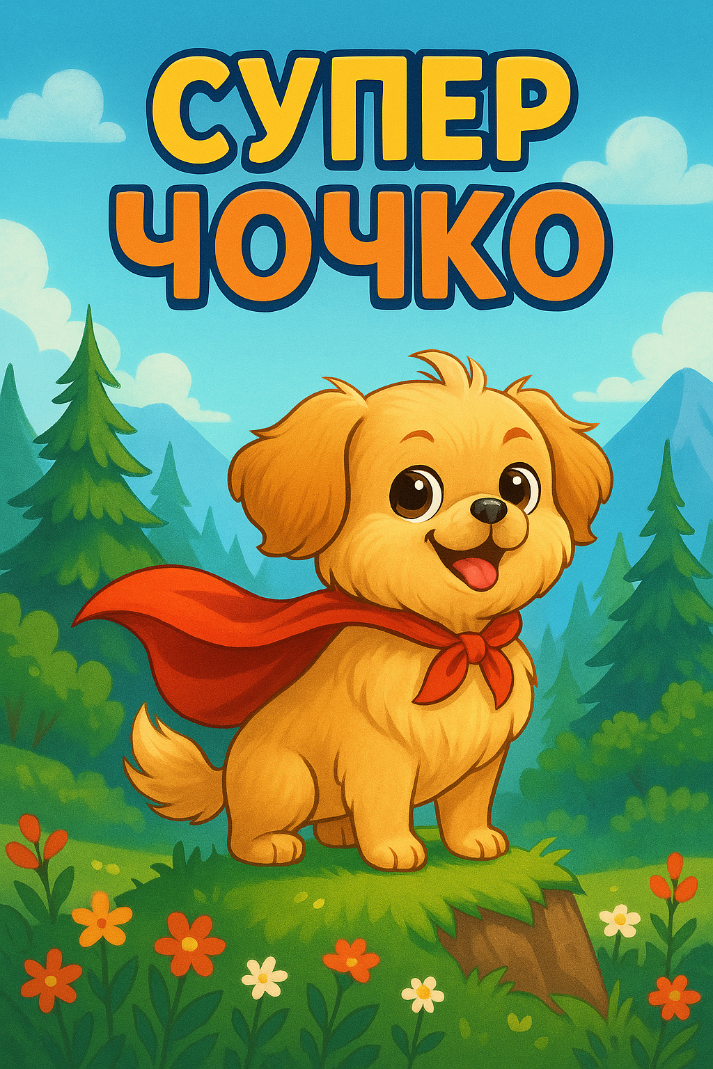 Корица на книгата "Супер Чочко" от Гергана и Георги Чекелови